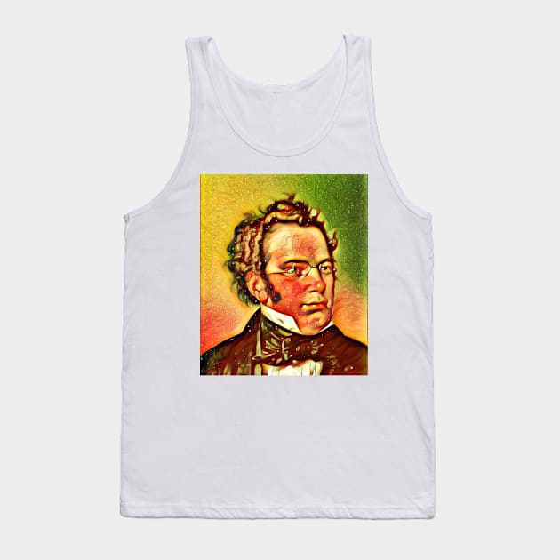 Franz Schubert Snow Portrait | Franz Schubert Artwork 14 Tank Top by JustLit